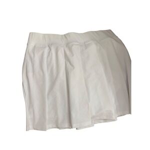 Abercrombie & Fitch YPB White Pleated Tennis Skort Athletic Skirt Large NEW